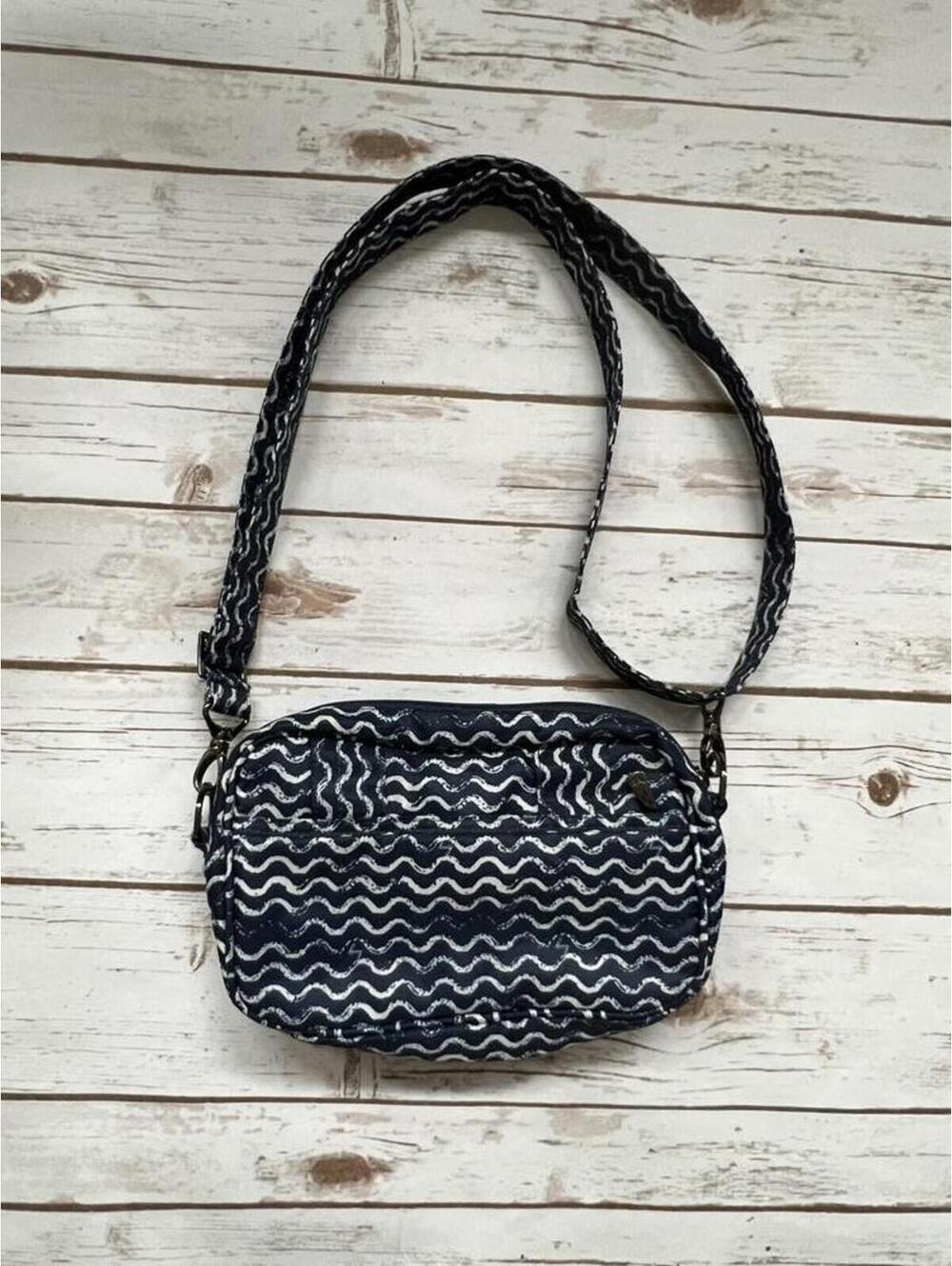 LUG‎ Carousel Black and White Patterned Crossbody Bag